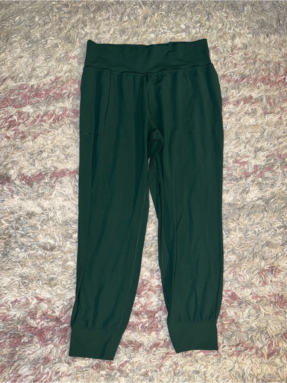 Athleta green salutation joggers XL
